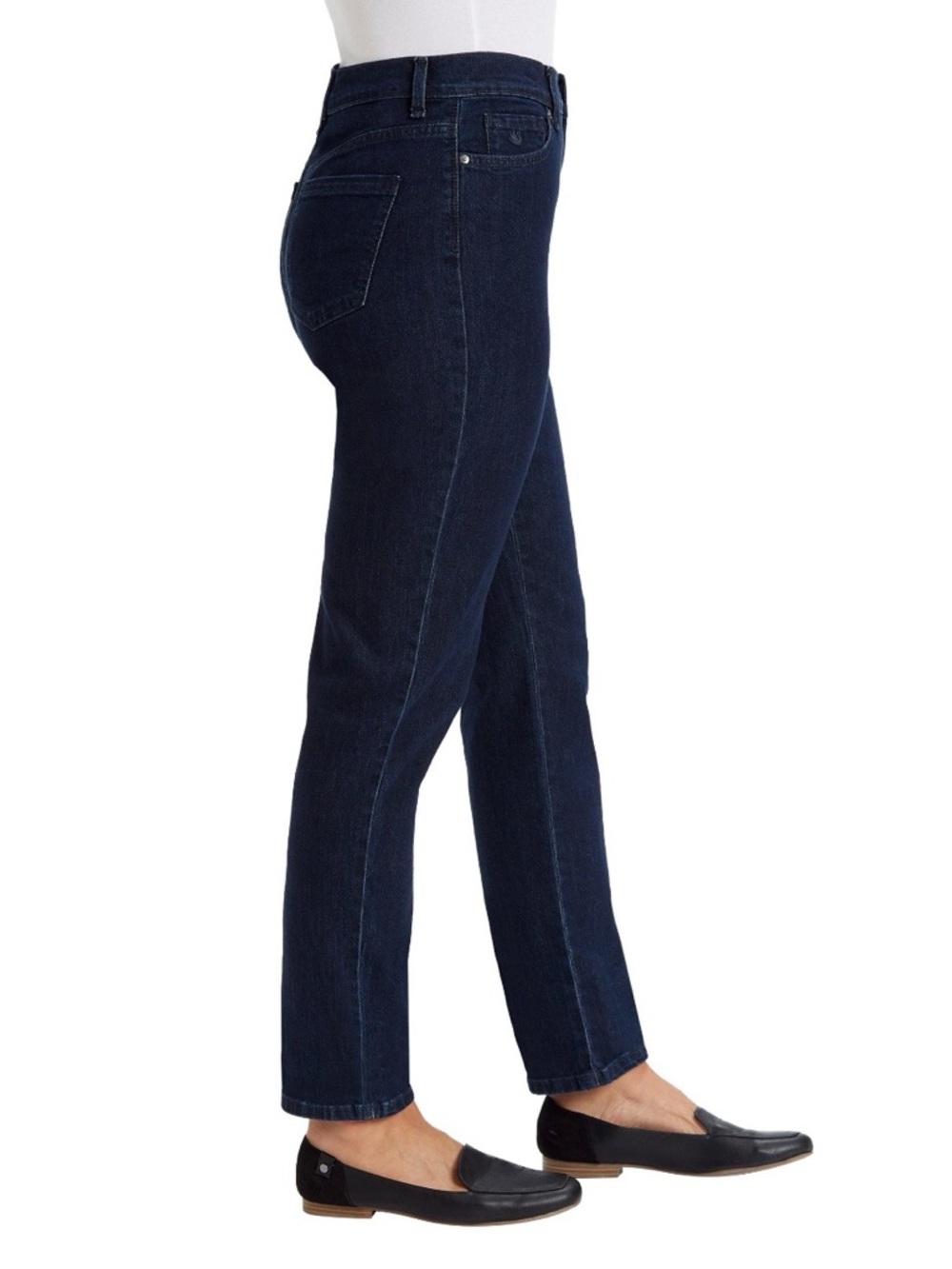 Gloria Vanderbilt Amanda Dark Blue Denim Jeans - Picture 2 of 9